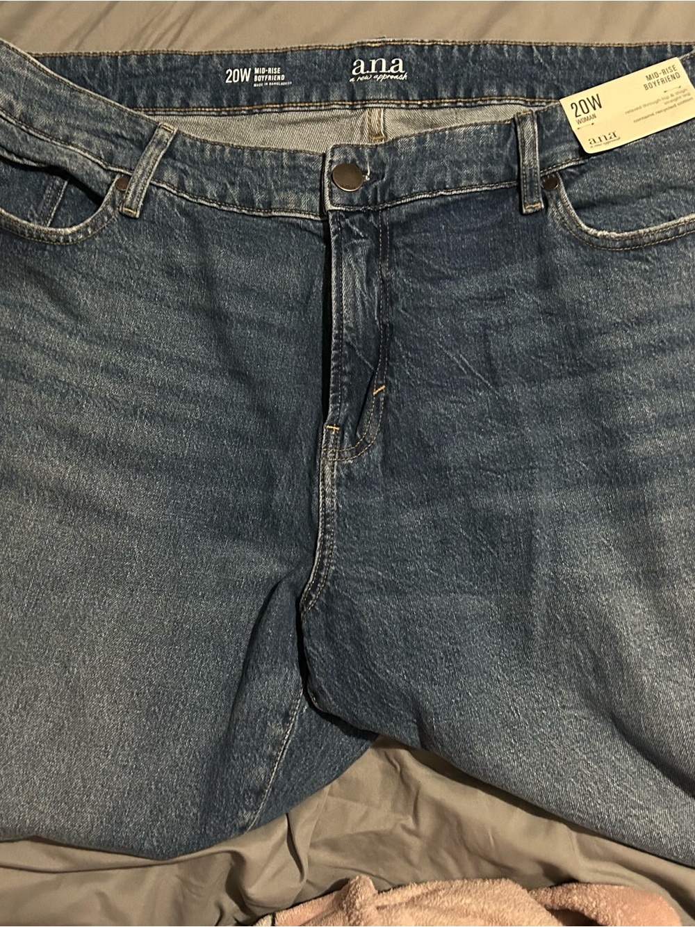 a.n.a Women’s Dark Blue Boyfriend Jeans